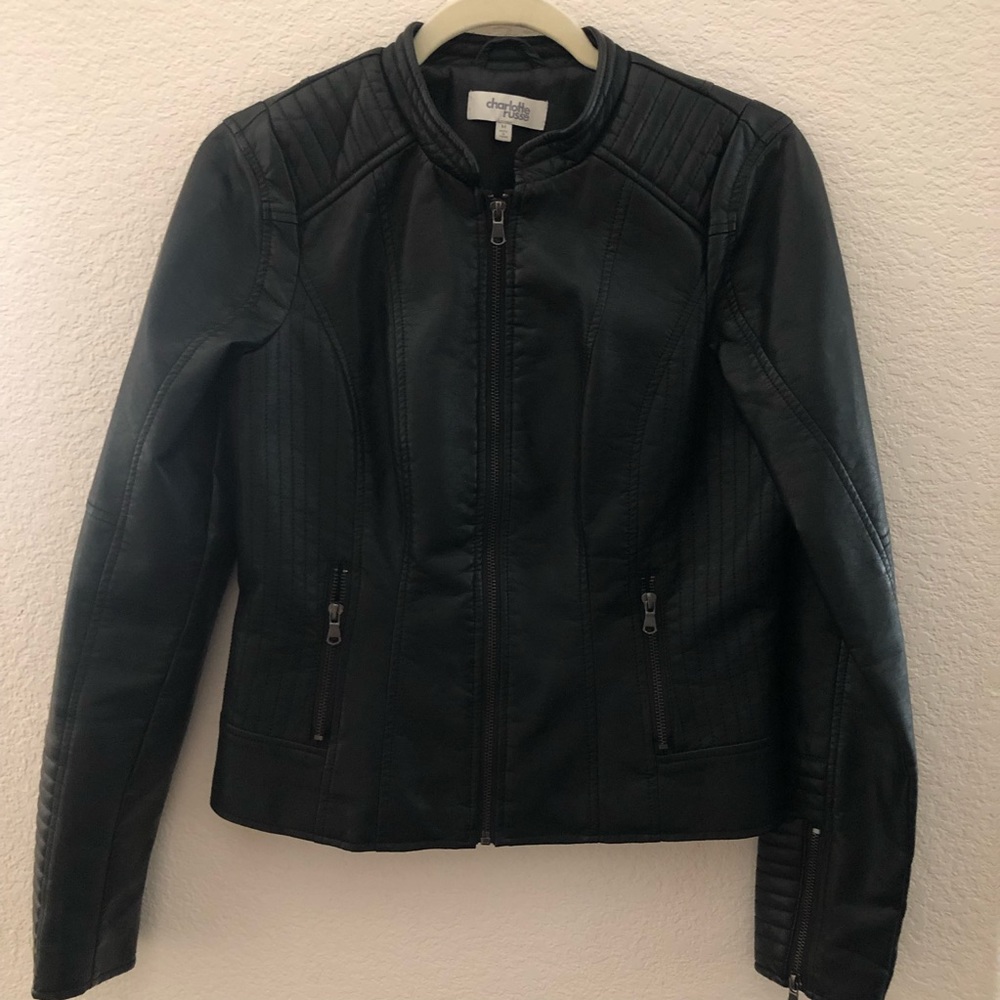 Charlotte Russe Womens’s Faux Leather Jacket